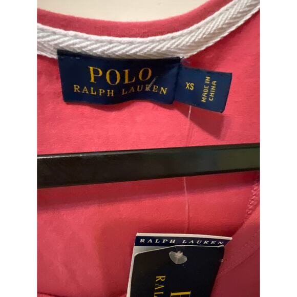 Polo Ralph Lauren Polo Bear Brick Red Pink Tank Top Women's Size XS NWT Trending - Picture 3 of 5